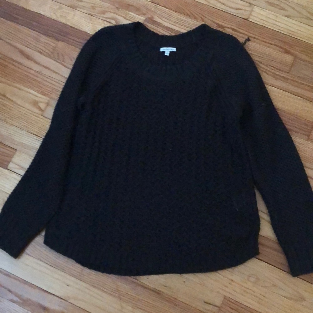 Black knit sweater